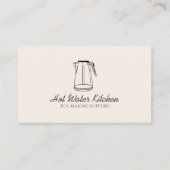 Water Kitchen Tee Bowler Visitenkarte (Vorderseite)