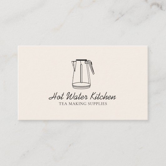 Water Kitchen Tee Bowler Visitenkarte (Vorderseite)