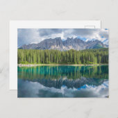 Water | Latemar Mountain Range Postkarte (Vorne/Hinten)