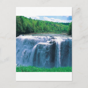 Water Letchworth Staat Park New York Postkarte