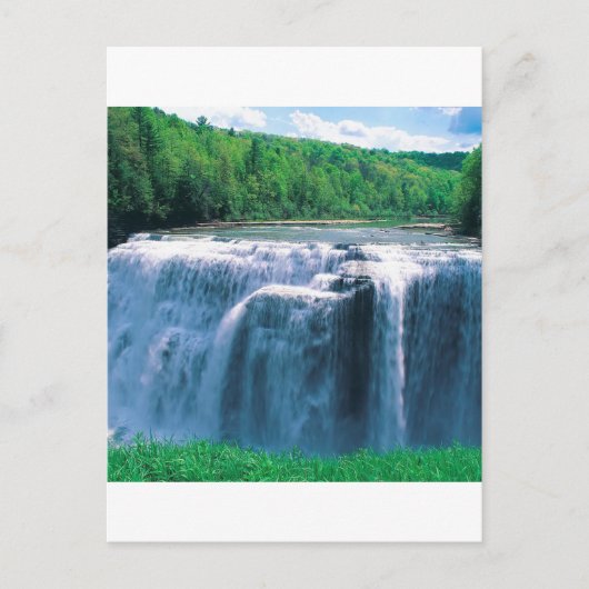 Water Letchworth Staat Park New York Postkarte (Vorderseite)