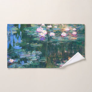 Water Lilie von Claude Monet Handtuch