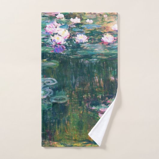 Water Lilie von Claude Monet Handtuch (Handtuch)