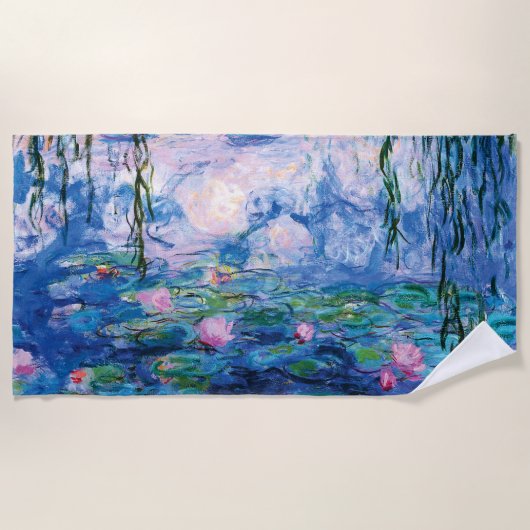Water Lilie von Claude Monet Strandtuch (Vorderseite)