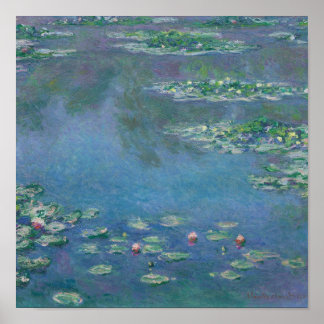 Water Lilies, 1906 von Claude Monet - Poster