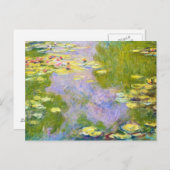 Water Lilies, 1919 Claude Monet Postkarte (Vorne/Hinten)
