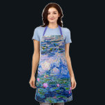 Water Lilies, 1919, Gemälde von Monet Schürze<br><div class="desc">Water Lilies, berühmtes Gemälde des Impressionisten Oscar-Claude Monet.</div>