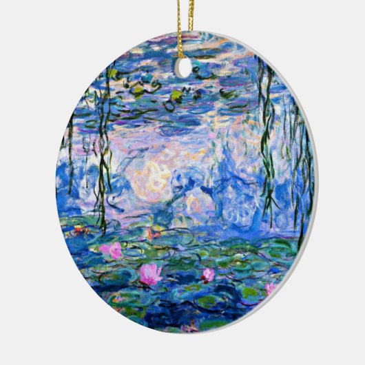 Water Lilies, 1919, von Claude Monet, Keramik Ornament (Links)