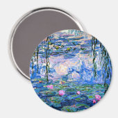 Water Lilies, 1919, von Claude Monet, Magnet (Vorderseite/Rückseite)