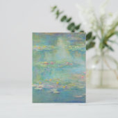Water Lilies 3 von Claude Monet Postcard Postkarte (Stehend Vorderseite)