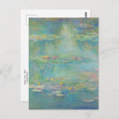 Water Lilies 3 von Claude Monet Postcard Postkarte (Vorne/Hinten)