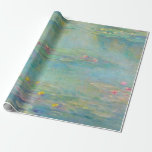 Water Lilies 3 von Claude Monet Wrapping Paper Geschenkpapier<br><div class="desc">Claude Monet - Meister der Kunst - Impressionismus</div>