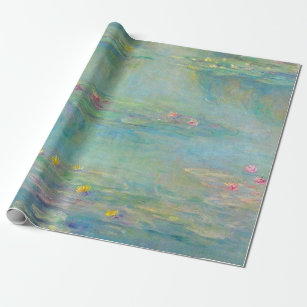 Water Lilies 3 von Claude Monet Wrapping Paper Geschenkpapier