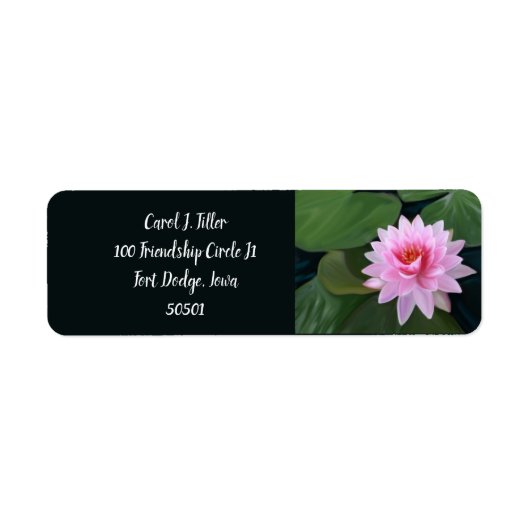 Water Lilies Address Labels (Vorne)