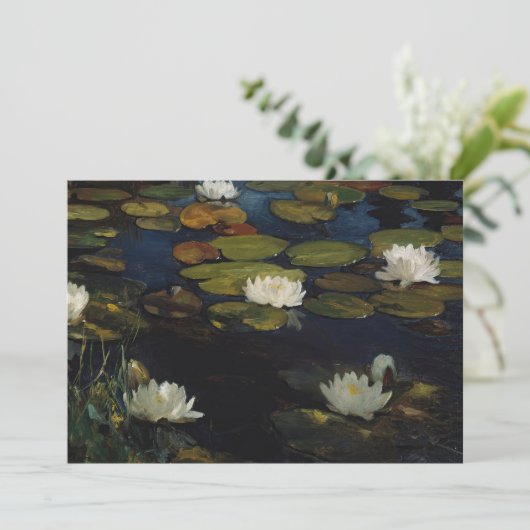 Water Lilies | Albert Edelfelt (Stehend Vorderseite)