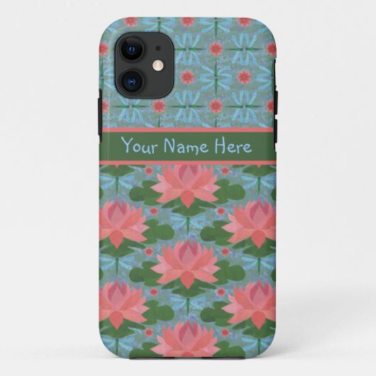 Water Lilies and Dragonflies: Fall für iPhone 5/5 Case-Mate iPhone Hülle (Rückseite)
