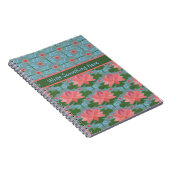 Water Lilies and Dragonflies Spiral Notebook Notizblock (Rechte Seite)