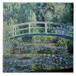 "Water Lilies and Japanese Bridge" Fliese<br><div class="desc">Water Lilies und japanische Brücke,  berühmte Kunstmalerei von Claude Monet,  1899.</div>