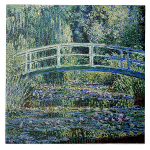 "Water Lilies and Japanese Bridge" Fliese