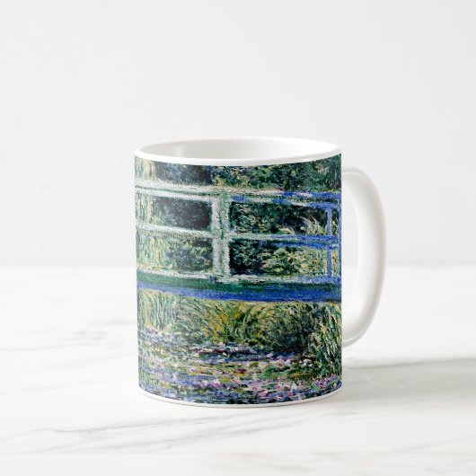 "Water Lilies and Japanese Bridge" Kaffeetasse (VorderseiteRechts)