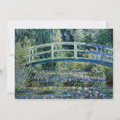"Water Lilies and Japanese Bridge" Karte (Vorderseite)