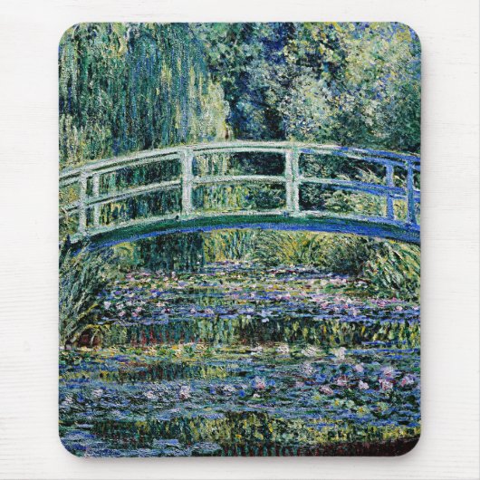 Water Lilies and Japanese Bridge, Mousepad (Vorne)