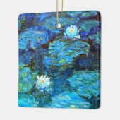 Water Lilies (blau) von Claude Monet Keramikornament (Links)