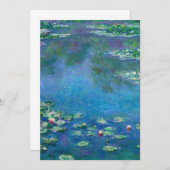 Water Lilies by Claude Monet Dankeskarte (Vorne/Hinten)
