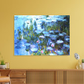 Water Lilies by Claude Monet Leinwanddruck (Insitu (Wohnzimmer))