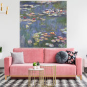 Water Lilies by Claude Monet Leinwanddruck (Insitu (Wohnzimmer))