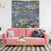 Water Lilies by Claude Monet Leinwanddruck (Insitu (Wohnzimmer))