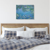 Water Lilies by Claude Monet Leinwanddruck (Insitu (Schlafzimmer))