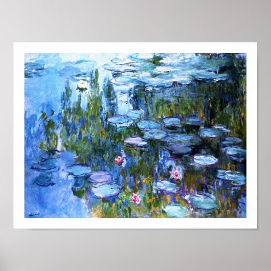 Water Lilies by Claude Monet Poster (Vorne)