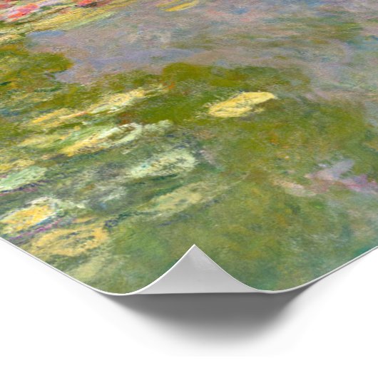 Water Lilies by Claude Monet Poster (Ecke)