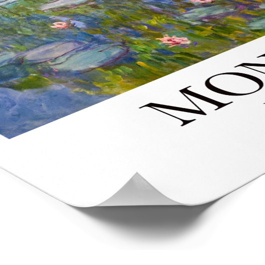 Water Lilies by Claude Monet Poster (Ecke)