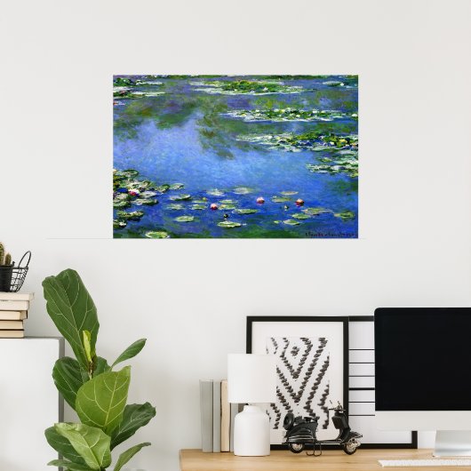 Water Lilies by Claude Monet Poster (Heimbüro)