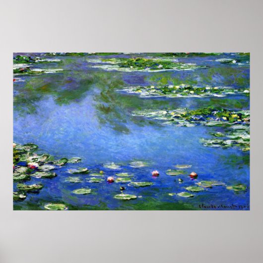 Water Lilies by Claude Monet Poster (Vorne)