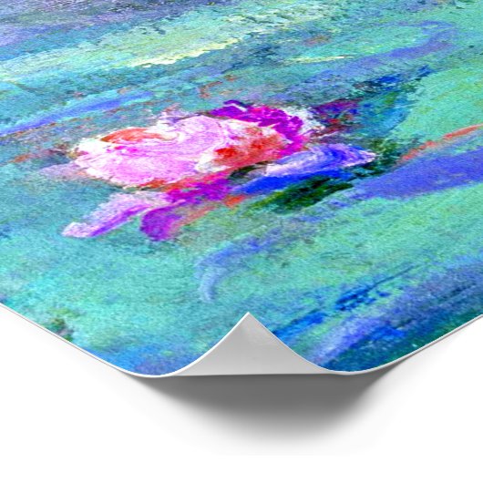 Water Lilies by Claude Monet Poster (Ecke)