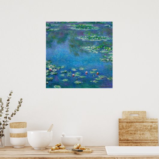 Water Lilies by Claude Monet Poster (Küche)