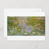Water Lilies by Claude Monet Postkarte (Vorne/Hinten)