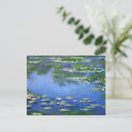 Water Lilies by Claude Monet Postkarte (Stehend Vorderseite)