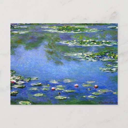 Water Lilies by Claude Monet Postkarte (Vorderseite)