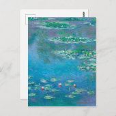 Water Lilies by Claude Monet Postkarte (Vorne/Hinten)
