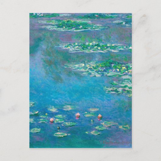 Water Lilies by Claude Monet Postkarte (Vorderseite)