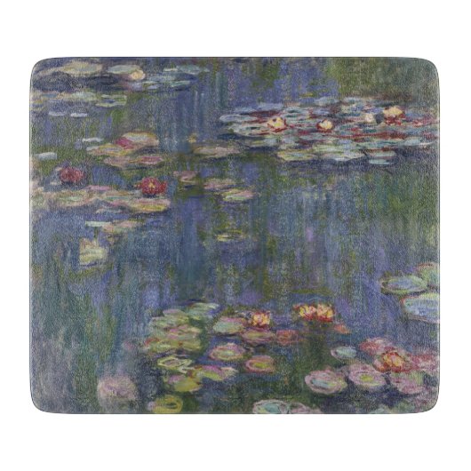 Water Lilies by Claude Monet Schneidebrett (Vorderseite)