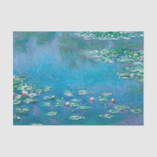 Water Lilies by Claude Monet Seidenpapier (Vorderseite)