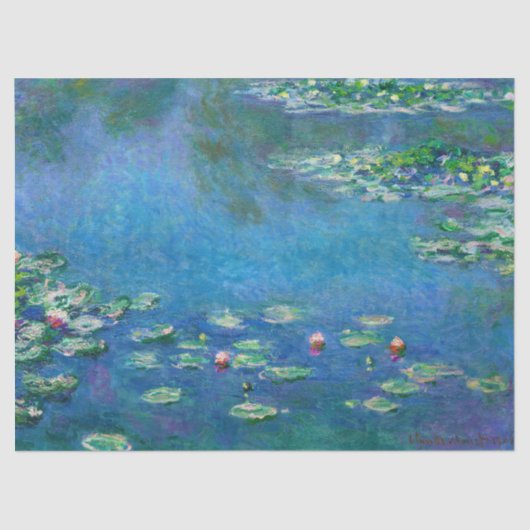 Water Lilies by Claude Monet Seidenpapier (Vorderseite)