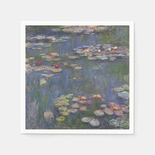 Water Lilies by Claude Monet Serviette (Vorderseite)