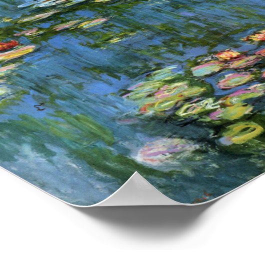 Water Lilies by Monet Poster (Ecke)