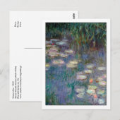 Water Lilies by Monet Postkarte (Vorne/Hinten)